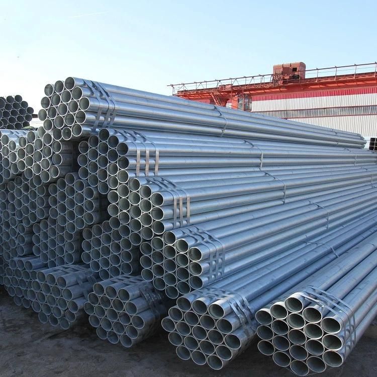 Thick Wall Pipe ERW Pre Galvanized Metal Tube and Pipe with High Quality Pre Galvanzied Coils for Building Construction
