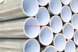 Hot Dipped Galvanized Gi Pipe ERW Black Steel Pipe for Gas / Water