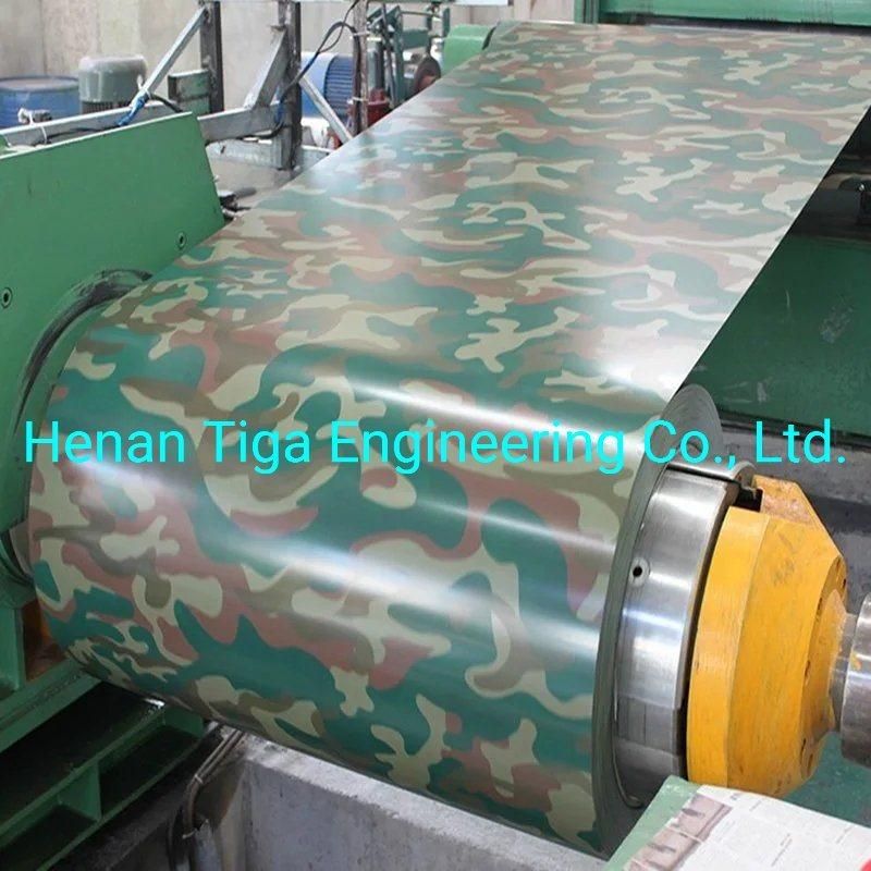 PPGI in Comouflage and Wood Grain Color Coated Steel Coil