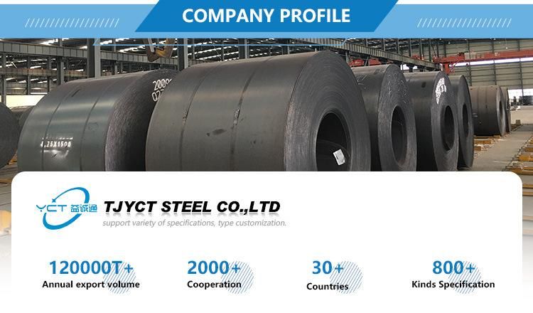 S275jr / S355jr / Q235 / Q345 Ms Mild Carbon Steel Coil 2mm 3mm Black Iron Coil Steel Ss400 A36 Hot Rolled Steel Coil