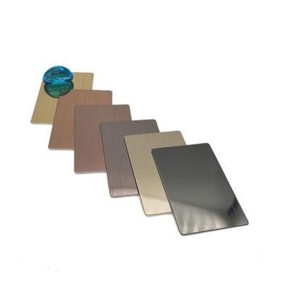 Best Price Ti Gold PVD Coating Super Mirror 8K Anti Fingerprint Apf Anti Corrosion Inox Stainless Steel Sheet
