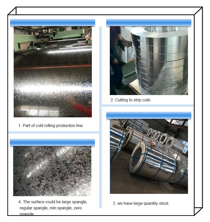 China Prime Factory Dx51d Hot Dipped Galvanized Steel Coil Z100 Z275 Price Dx52D Cold Rolled Galvalume G300 Galvanized Steel Strip Coil for Sale
