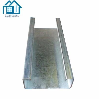 Wholesale Steel Structure Standard Length Slotted Galvanized Steel C Purlin