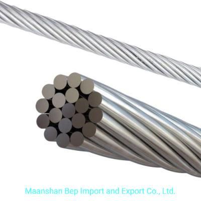 1X7 Galvanized Strand Zinc Coated Steel Wire Overhead Line Galvanized Steel Wire