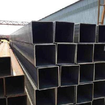Black ERW Carbon Steel Hollow Sections Square Steel Tube
