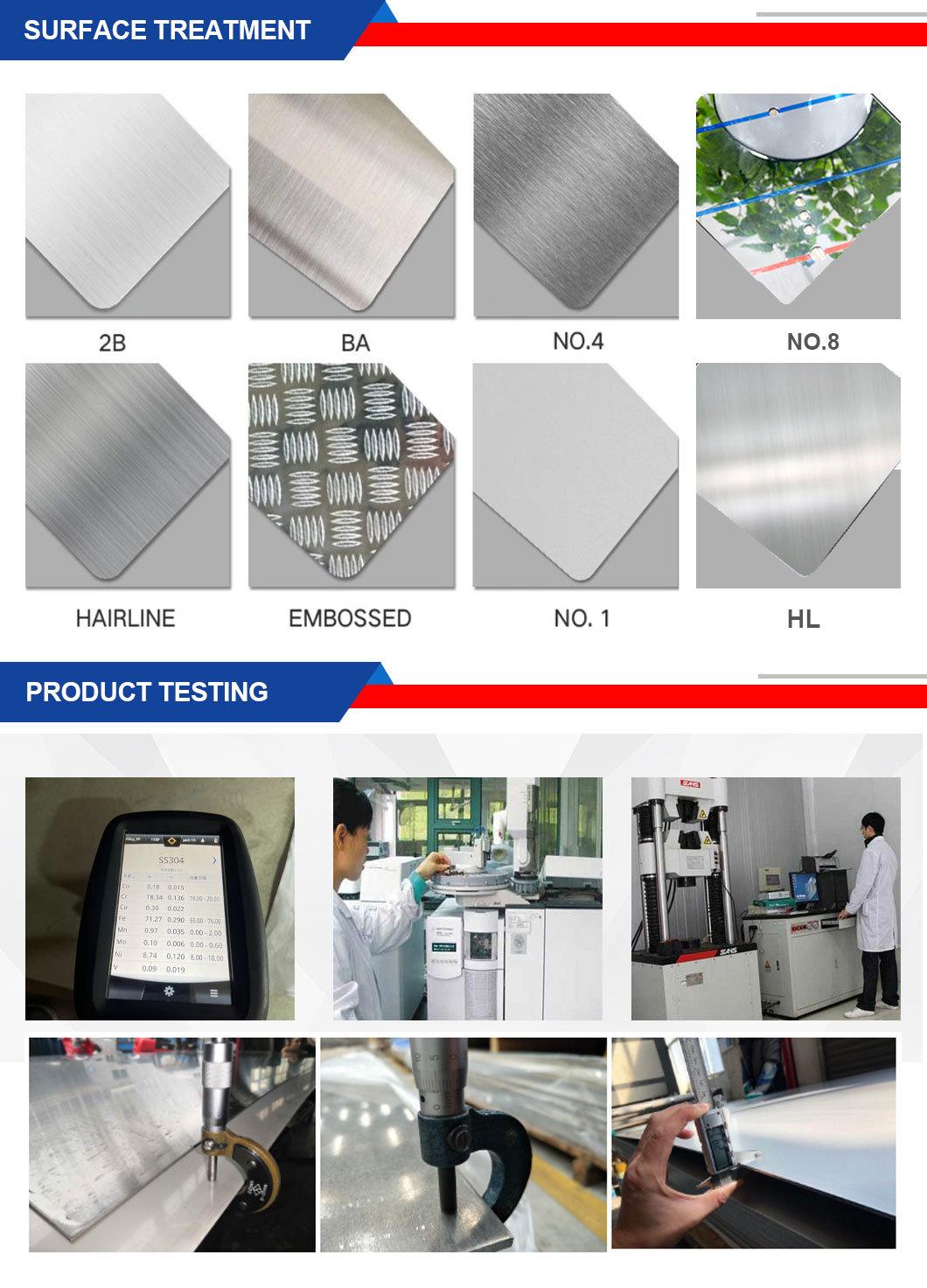 310S 304 316L, 317L, 347H, 309S Stainless Steel Sheet/Plate 8K Mirror Polished Price