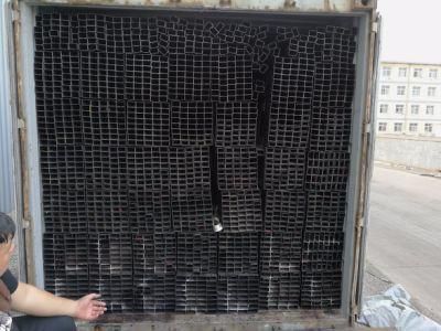 Black Square Steel Pipe 25 *25* 1.5 mm * 6 M Ss 400 Grade a 500 En10219