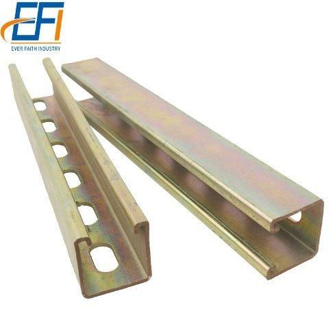 C and U Slotted Galvanized Shaped Steel Profile Strut Channel