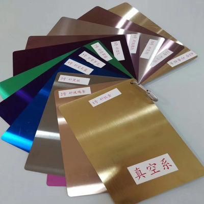 Decorative AISI 201 304 Rose Gold / Titanium Gold Mirror Stainless Steel Sheet