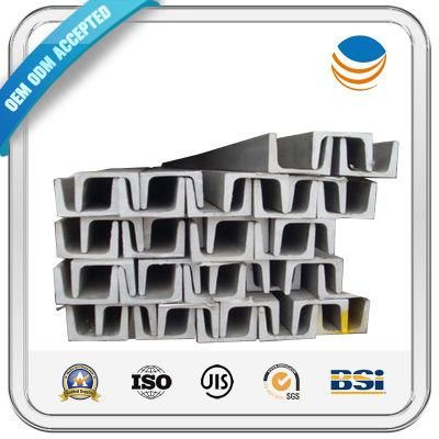 Manufacturer Extruded 304 Structural Material Cold Roll Gi T C Shape Price U Bar Sizes Carbon/Galvanized Stainless Steel Channel