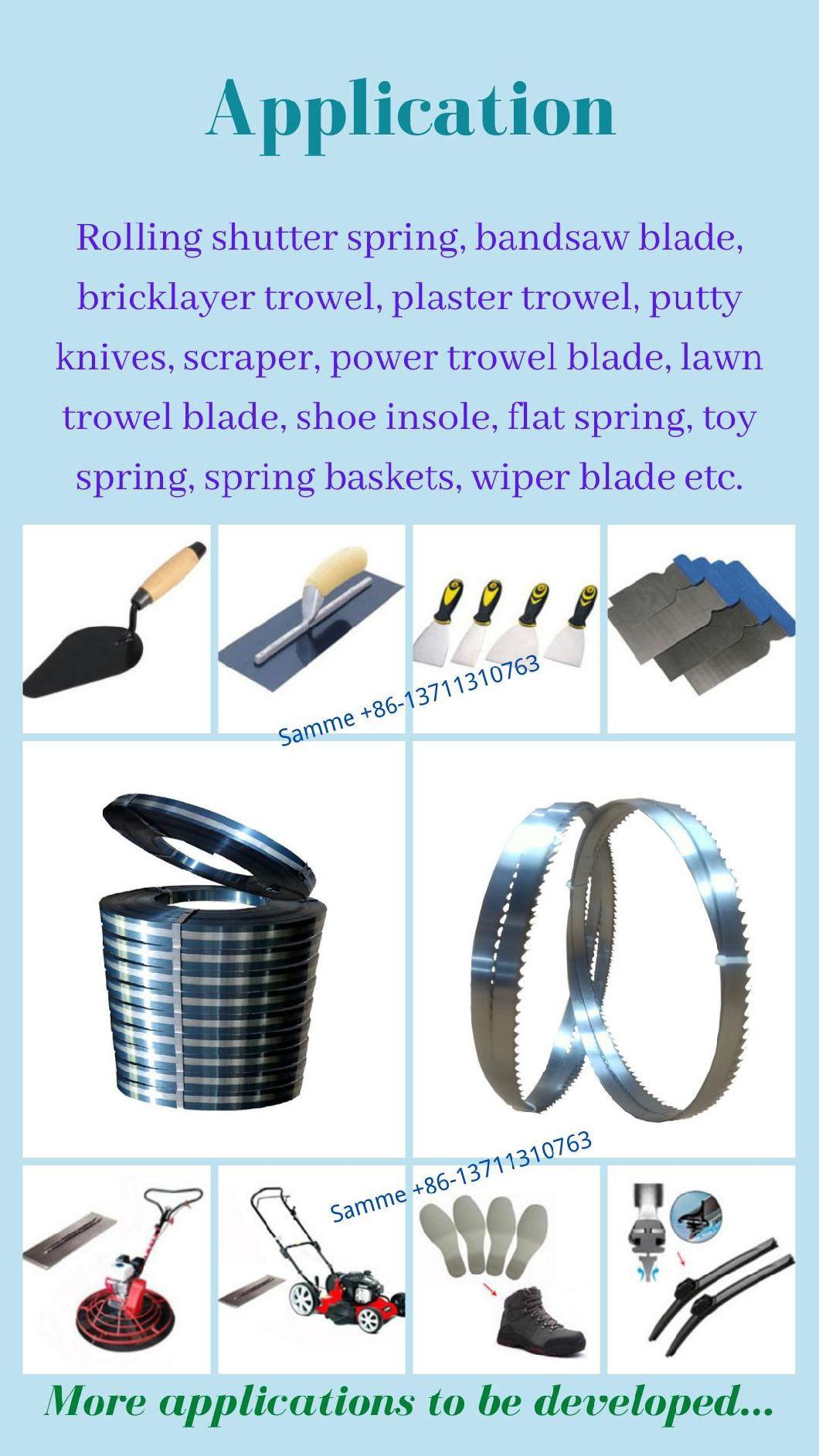 Custom Carbon Steel Hardened Tempered Steel Strip Wiper Blades Steel