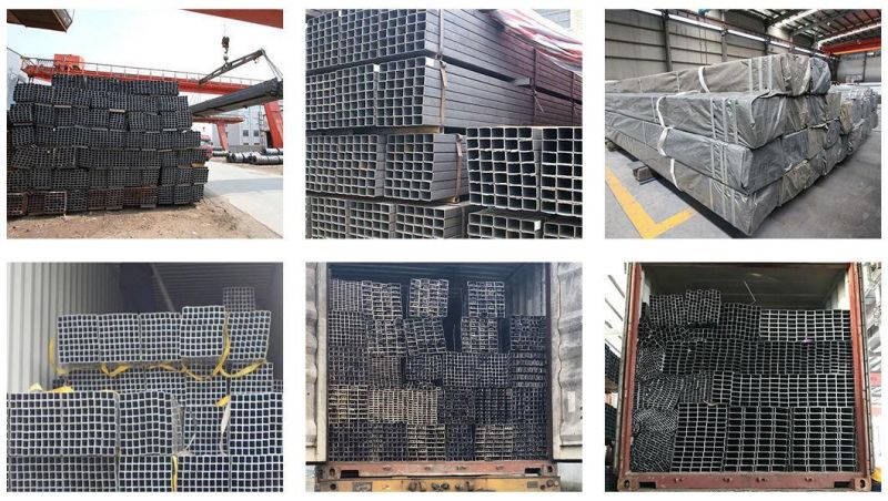 Factory Annealing/Square/Rectangle/Black/ERW/Welded/Carbon/Ms Galvanized Square Steel Pipe for Structre