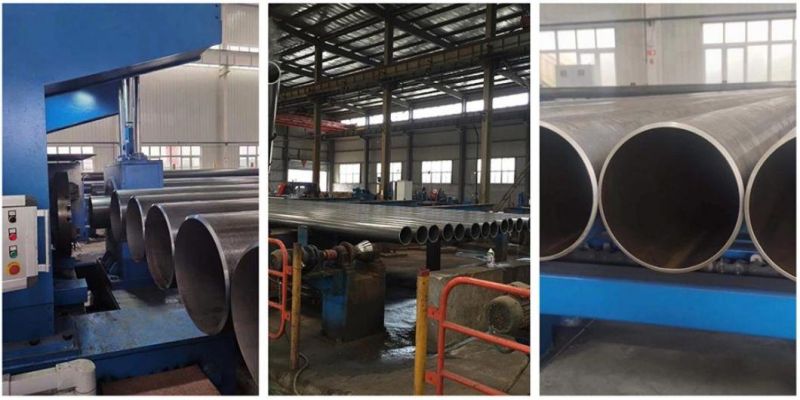 Q195 6m Length ERW Hot Rolled Metal Steel Round Tube Black Iron Carbon Steel Pipe