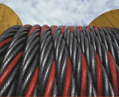 High Carbon 6X12+7FC Galvanized Steel Wire Rope