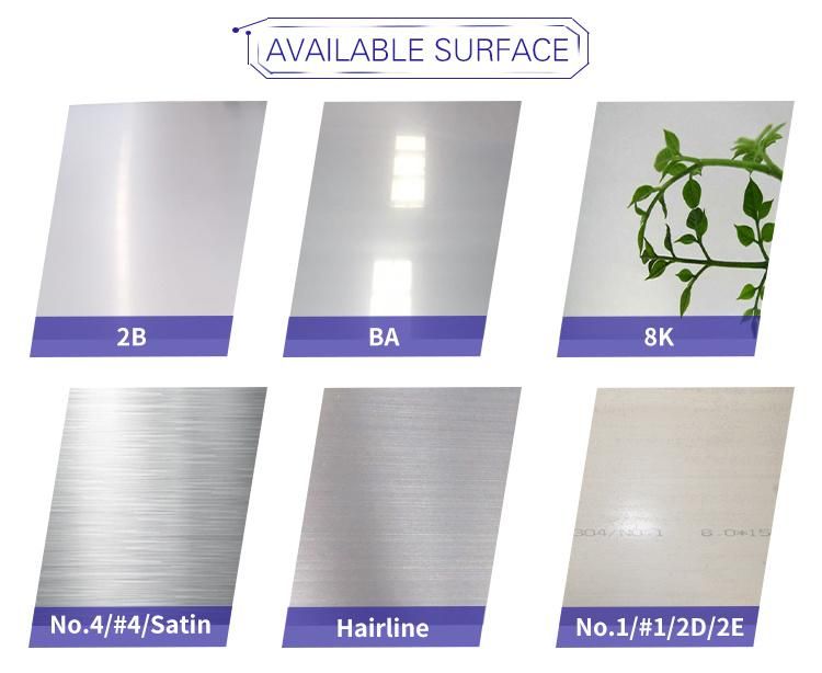 Customizable Specifications ASTM and AISI Stainless Steel Sheet