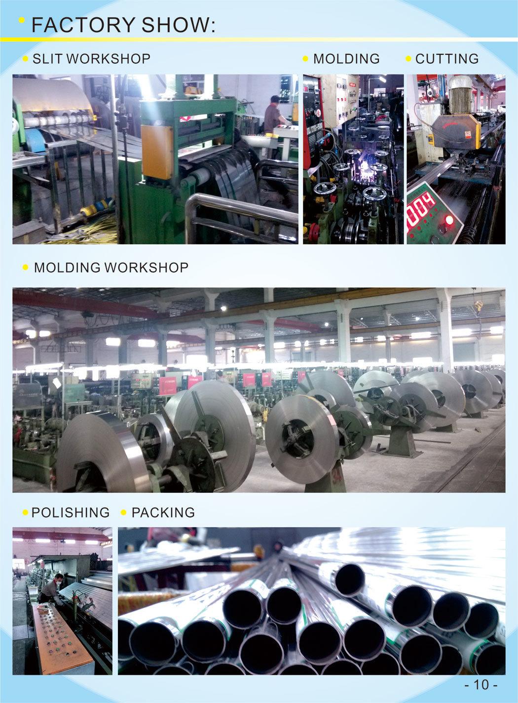 Tp316L Stainless Steel Round Pipes for Construction
