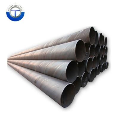 Low Price Hot Sale API 5L Black Painted Spiral Welded Steel Pipe