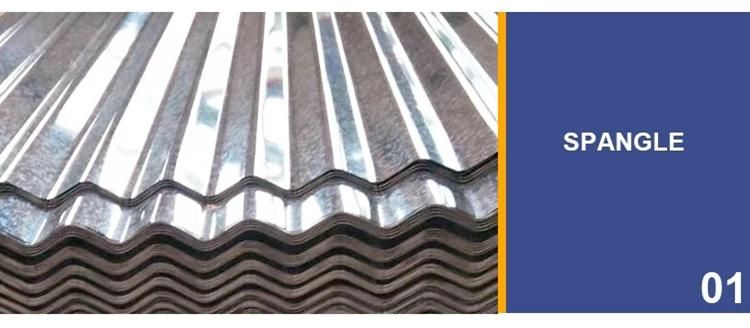Galvanized Sheet Zinc Coated Corrugated Steel Roof 5mm Galvanized Iron Zinc Roofing Sheets Price Dx51d Dx52D Dx53D Dx54D