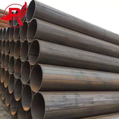 Factory Supplier Black Iron Round Mild ERW Steel Pipe Welded Pipes and Tubes 377