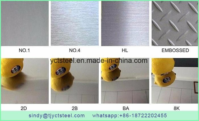 304 316 316L 430 Hot Rolled 8mm Thick Stainless Steel Plate