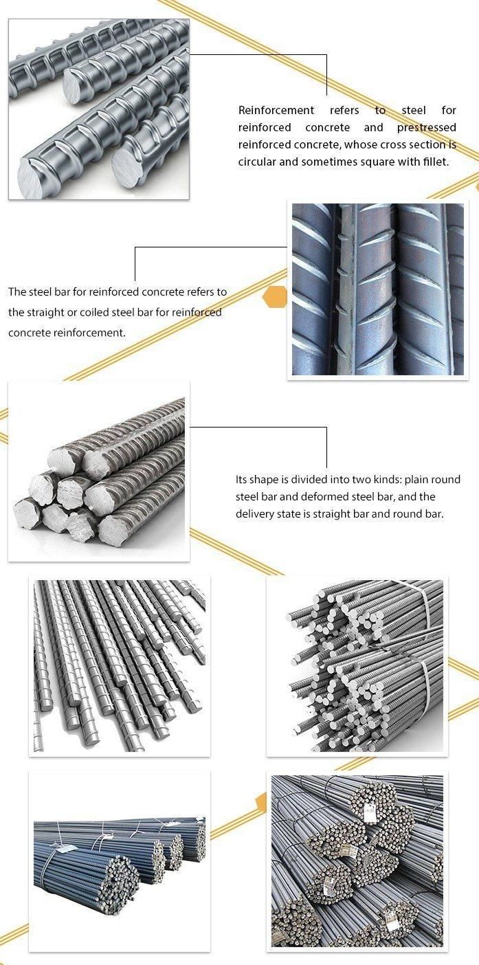 Hot Rolled HRB335 HRB500 Medium High Low Carbon Reinforance Deformed Steel Rebar for Force Hang Construction