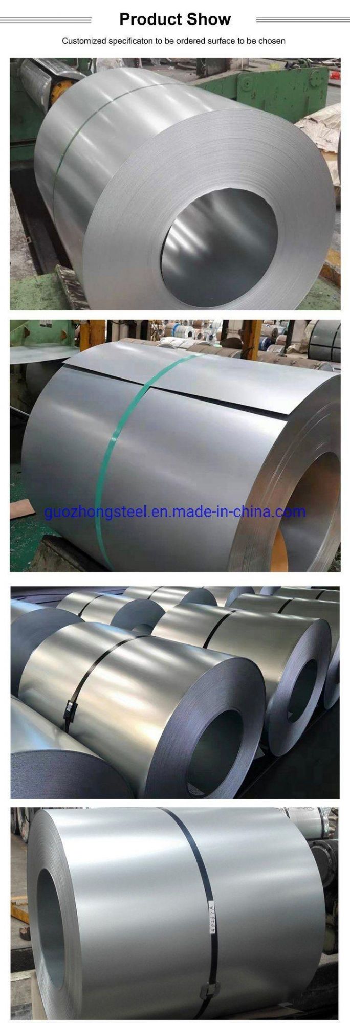 Gi Coil Q235C ASTM A283m A573m Cold Rolled Galvanized Steel Coil