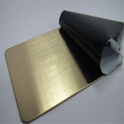 SUS 304 301 201 4130 Polished Bright Golden Brushed Surface 0.18mm Stainless Steel Sheet