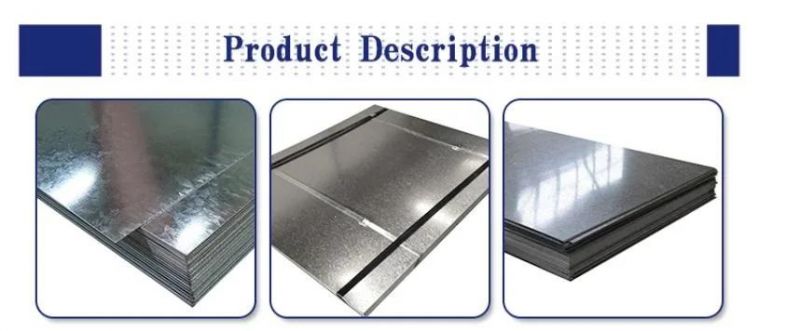 Building Material Zinc Coated 40-180g Dx53D Hot DIP Galvanized Gi Steel Sheet Galvanized Steel Plate