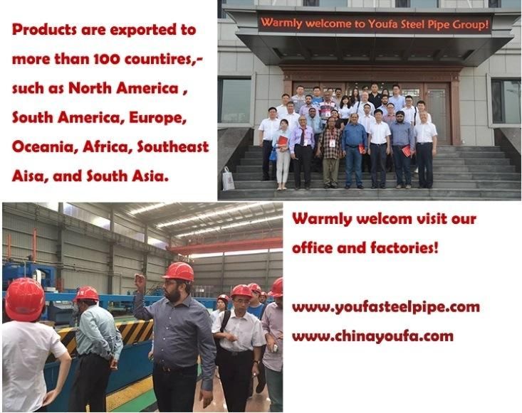 BS1387/En10255/ISO65/ASTM A672 Hot Dipped Galvanised Welded Steel Water Pipe Gi HDG Steel Pipe Class a Class B Class C Gr.50 with Plain End/Grooved/Threaded End