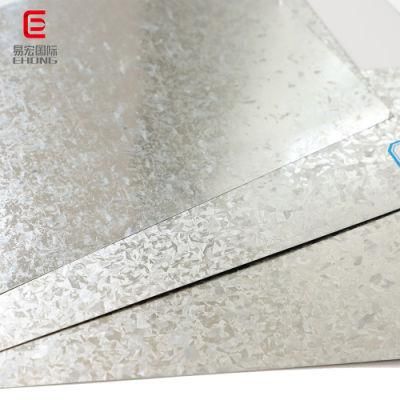Zinc Coated Steel Sheets SGCC Dx51d ASTM A653 0.17mm Cold Rolled Roof Galvanized Sheet