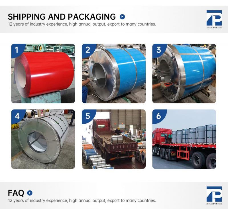 Prepainted Color Coated Galvanized/Galvalume Zinc Coated Steel Coil for Corrugated Sheet