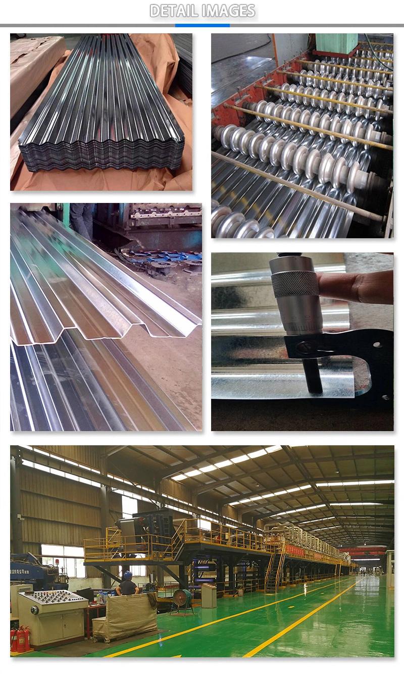 Roofing Sheet Galvanized Corrugated Steel Sheet Hot Dipped Galvanized 60g Corrugated Gi Steel Sheet