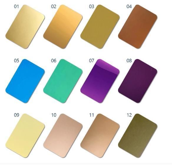 AISI ASTM 201 304 304L 316 316L Color Stainless Steel Sheet Coloured Stainless Steel Sheet Suppliers Colored Stainless Steel Sheets for Sale