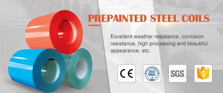 PPGI/PPGL/Gi/Gl Building Material CGCC Dx51d 0.12mm~2.0mm Prepainted Galvanized Steel Coil Ral Color Coated Galvanized Steel Coil