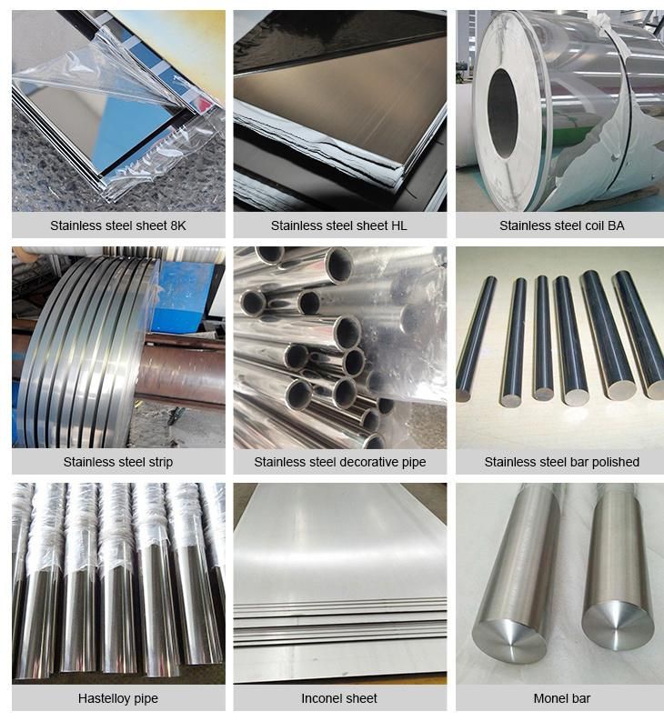 Factory ASTM JIS SUS 201 202 301 304 304L 316 316L 310 410 430 Stainless Steel Sheet/Plate/Coil/Roll 0.1mm~50mm