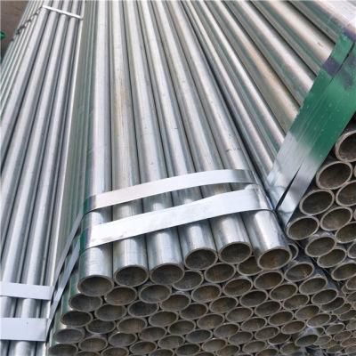 Round Pipe Tube 1/2 Inch Pre Galvanized Steel Pipe Outside Diameter 21.3mm Gi Pipe for Greenhouses