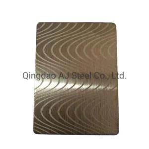 Customized Etch 201 Color Coated Stainless Steel Plate with Good Price