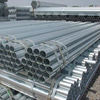 Hot DIP Galvanized Round Steel Pipe, Gi Pipe Pre Galvanized Steel Pipe, Galvanized Tube for Construction