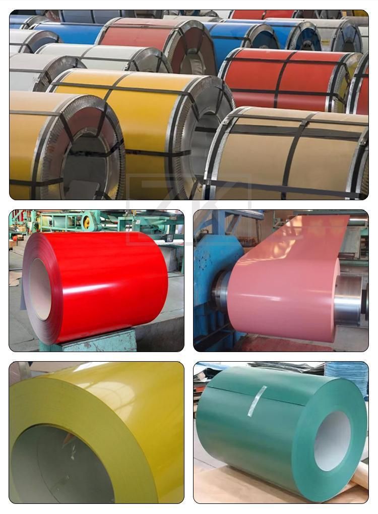 0.12-1mm PPGI PPGL Color Coated Galvanized Steel Coil Coils