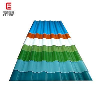 Dx51d SGCC CGCC Galvanized Zinc Coated Color Painted PPGI Gi Gl PPGL Corrugated Carbon Steel Galvalume Roofing Sheet