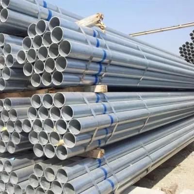 25mm Structural Steel Tube Welded Pre Gi Galvanized Steel Pipe 6 Meter Scaffolding Galvanized Round Pipe