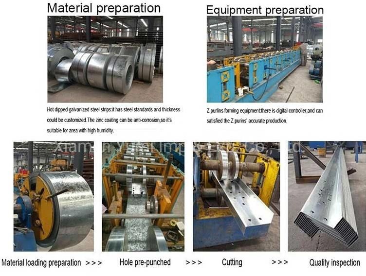 Professional Production of Steel Structure Cold Formed Steel Z Purlin/Channel in China