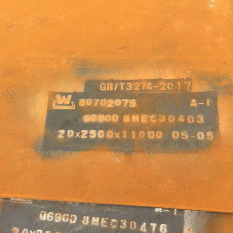 ASTM 80mm Thickness Hot Rolled Q890 High Strength Steel Plate Can Be Cutting ODM Factory of Steel Sheet