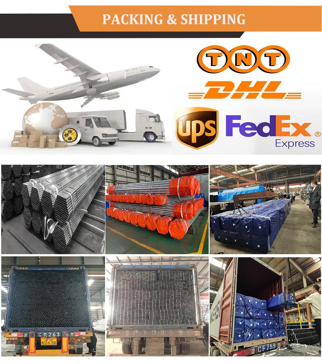 Welded Carbon Hollow Section Rectangular Square Galvanized Pipe Steel for Fence Tubing