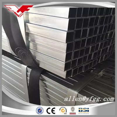 38X38mm Galvanized Greenhouse Buidling Material Square Steel Pipe / Galvanized Square Tube