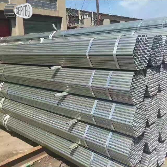 Hangzhou carbon pipes galvanised steel round pipe 5.5m length metal material