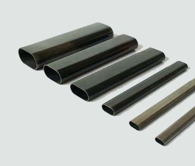 Hot Dipped Galvanized Carbon Oval Steel Pipe/ Carbon Ms Black Steel Pipe Tube