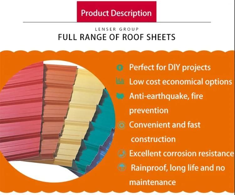 Building Material Color Coated Corrugated Metal Roofing Sheet/PPGI Roofing Sheet