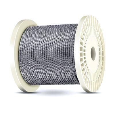 7*7 6*7+FC 6*19+FC 6X19+PP Hot DIP/Electro-Galvanizing Multi Stranded Zince Coated Steel Wire Rope Cable Rope