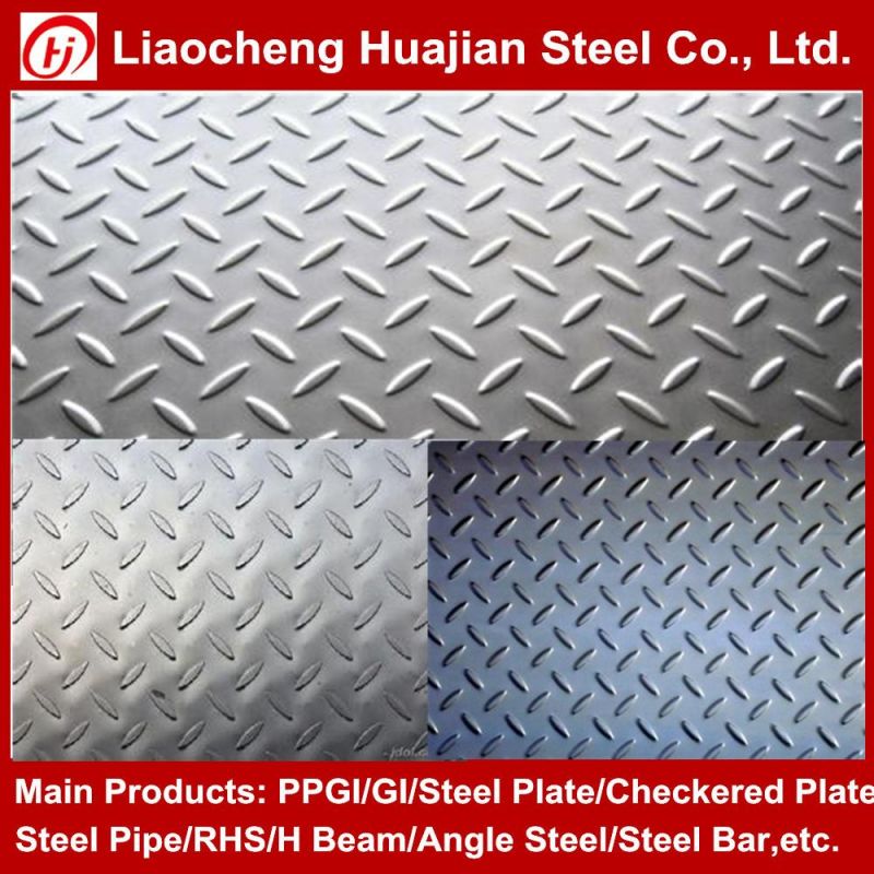 A36 Hot Rolled Mild Ms Iron Checker Plate with SGS